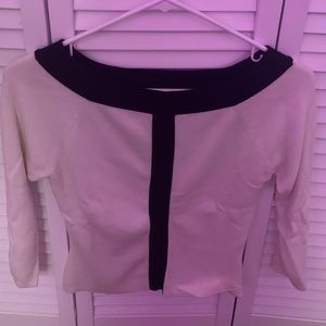 black and white sweater